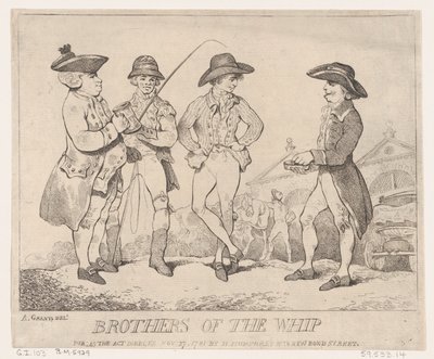 Frères du fouet, 27 novembre 1781 - Thomas Rowlandson