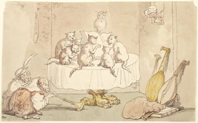 Les chats et les singes - Thomas Rowlandson