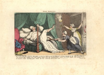 Femme de chambre tirant sur la jambe de bois d