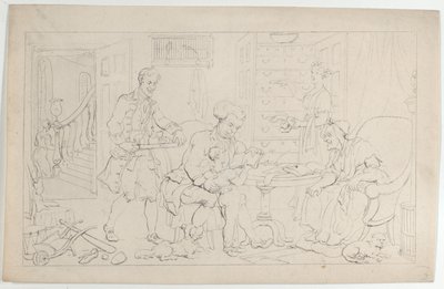 Enfance : Le premier tuteur, de La danse de la vie - Thomas Rowlandson