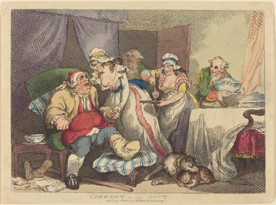 Confort dans la goutte - Thomas Rowlandson