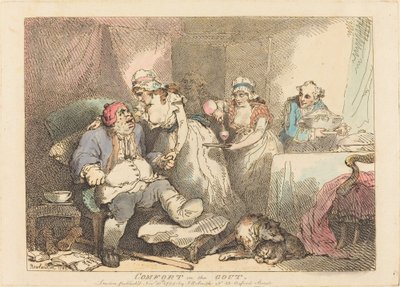 Confort dans la goutte - Thomas Rowlandson