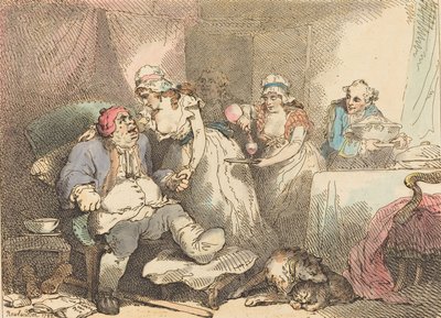 Confort dans la goutte, 1785 - Thomas Rowlandson