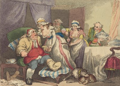 Confort dans la goutte, 1785 - Thomas Rowlandson