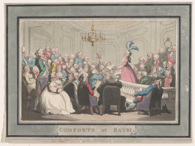 Les conforts de Bath, Planche 2, 6 janvier 1798 - Thomas Rowlandson