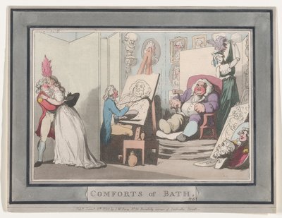 Les conforts de Bath, Planche 6 - Thomas Rowlandson