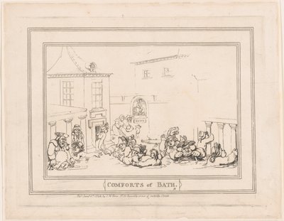 Les plaisirs du bain, planche 7 - Thomas Rowlandson