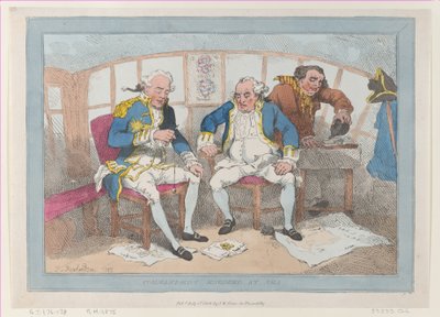 Commandants engagés en mer - Thomas Rowlandson