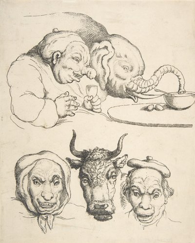 Anatomie comparative, 1800-25 - Thomas Rowlandson