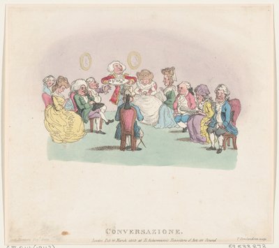 Conversazione, 20 mars 1803 - Thomas Rowlandson