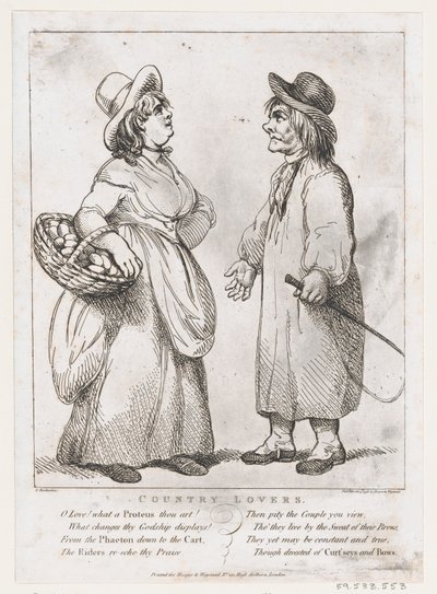 Amoureux de la campagne, 15 mars 1798 - Thomas Rowlandson