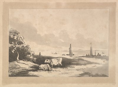 Vaches et paysage marin, 1783-89 - Thomas Rowlandson