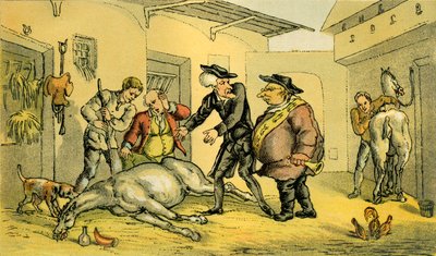 La mort de Punch - Thomas Rowlandson