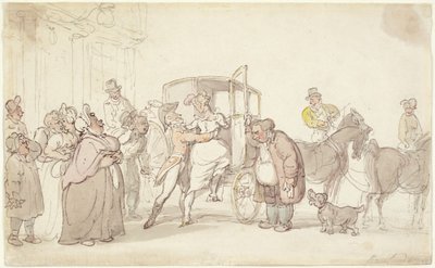 Scène de départ - Thomas Rowlandson