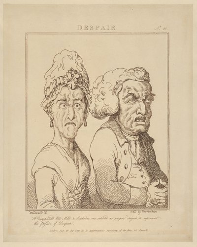 Désespoir, 21 février 1800 - Thomas Rowlandson