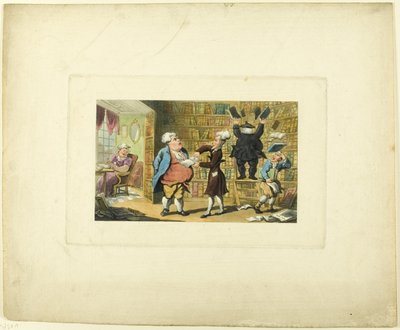 Le Docteur Syntax et le libraire, de Le Tour du Docteur Syntax - Thomas Rowlandson