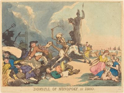 Chute du monopole en 1800 - Thomas Rowlandson