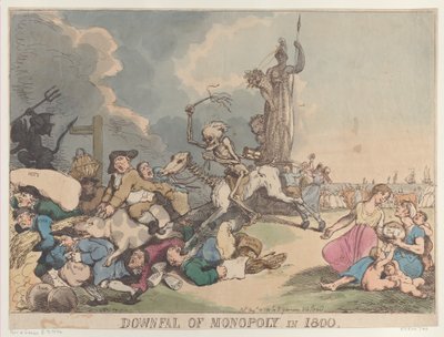Chute du monopole en 1800, 14 août 1800 - Thomas Rowlandson