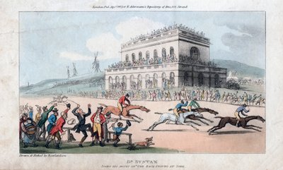 Dr Syntax perd son argent à la course de York, 1813 - Thomas Rowlandson