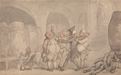 Le Dr Syntax Libéré de la Cave - Thomas Rowlandson