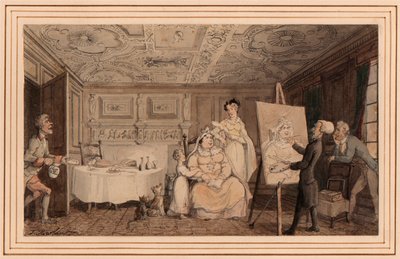 Dr. Syntax peignant un portrait - Thomas Rowlandson