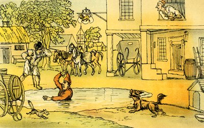 Le Dr Syntax amusé par Pat dans l