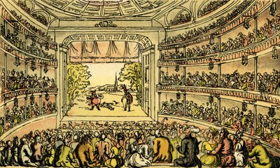 Le Dr Syntax au Covent Garden Theatre - Thomas Rowlandson