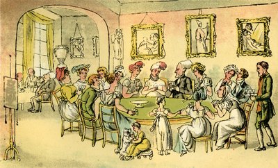 Dr Syntax à une soirée de cartes - Thomas Rowlandson