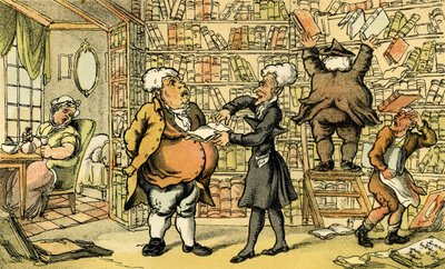 Le Dr Syntax et le libraire - Thomas Rowlandson