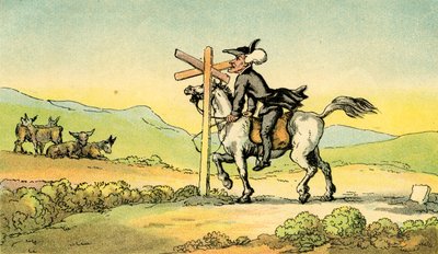 Le Dr Syntax perd son chemin - Thomas Rowlandson