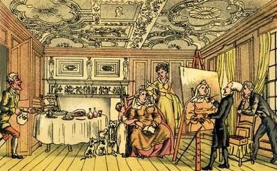 Dr Syntax peignant un portrait - Thomas Rowlandson