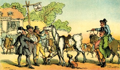 Le Dr Syntax vend Grizzle - Thomas Rowlandson