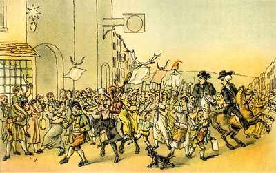 Le Dr Syntax avec les cavaliers de Skimmington - Thomas Rowlandson