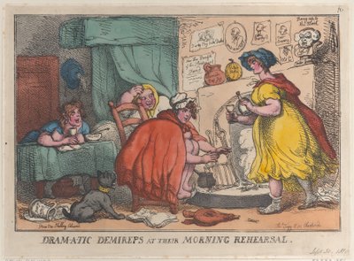 Répetition matinale des demi-reps dramatiques, 30 septembre 1810 - Thomas Rowlandson