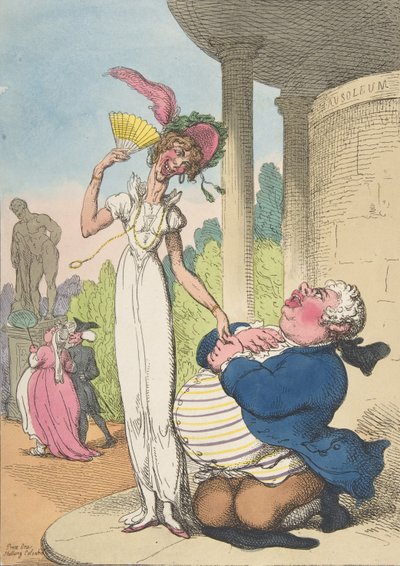 Dropsy courtisant la consommation - Thomas Rowlandson