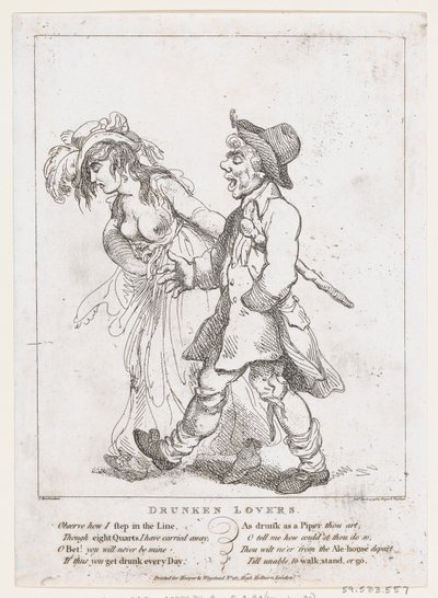 Amants ivres - Thomas Rowlandson