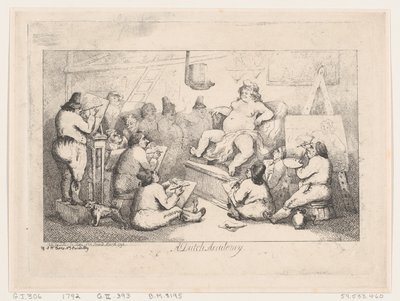 Académie néerlandaise, mars 1792 - Thomas Rowlandson