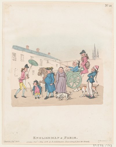 Anglais à Paris, 1er mai 1803 - Thomas Rowlandson