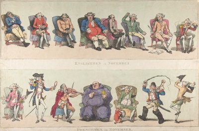 Anglais en novembre, Français en novembre, 25 novembre 1788 - Thomas Rowlandson