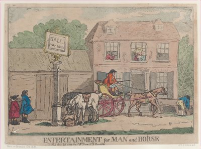 Divertissement pour homme et cheval, 25 octobre 1788 - Thomas Rowlandson