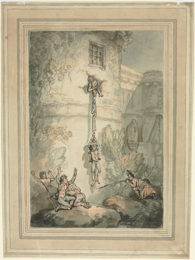 Évasion de prisonniers français - Thomas Rowlandson