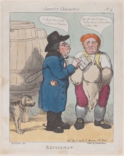 Exciseman, 10 septembre 1799 - Thomas Rowlandson