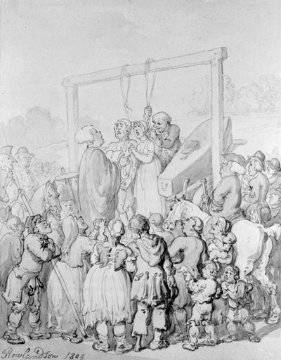 Exécution à Tyburn, 1803 - Thomas Rowlandson