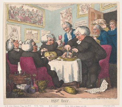 Jour de jeûne, 20 mars 1799 - Thomas Rowlandson