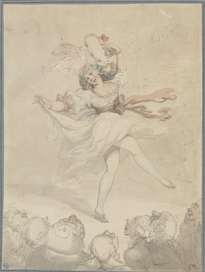 Danseuse avec un tambourin - Thomas Rowlandson