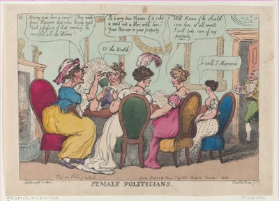 Femmes politiques, 1er janvier 1808 - Thomas Rowlandson