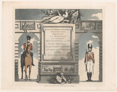 En avant, sabre hongrois et écossais, 12 février 1799 - Thomas Rowlandson