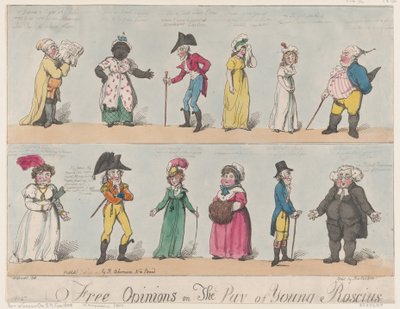 Opinions libres sur le salaire du jeune Roscius - Thomas Rowlandson