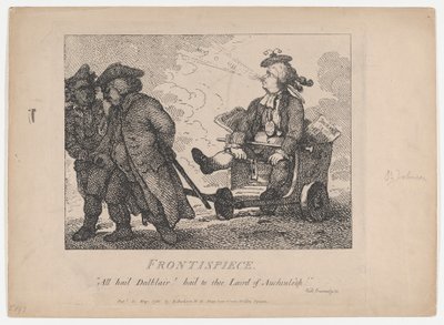 Frontispice Beautés Pittoresques de Boswell, Première Partie, 15 mai 1786 - Thomas Rowlandson
