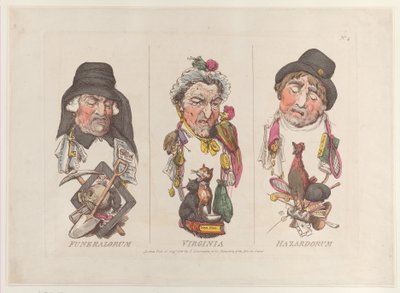 Funeralorum, Virginie, Hazardorum, 15 août 1800 - Thomas Rowlandson